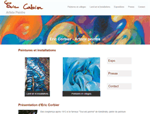 Tablet Screenshot of eric-corbier.com